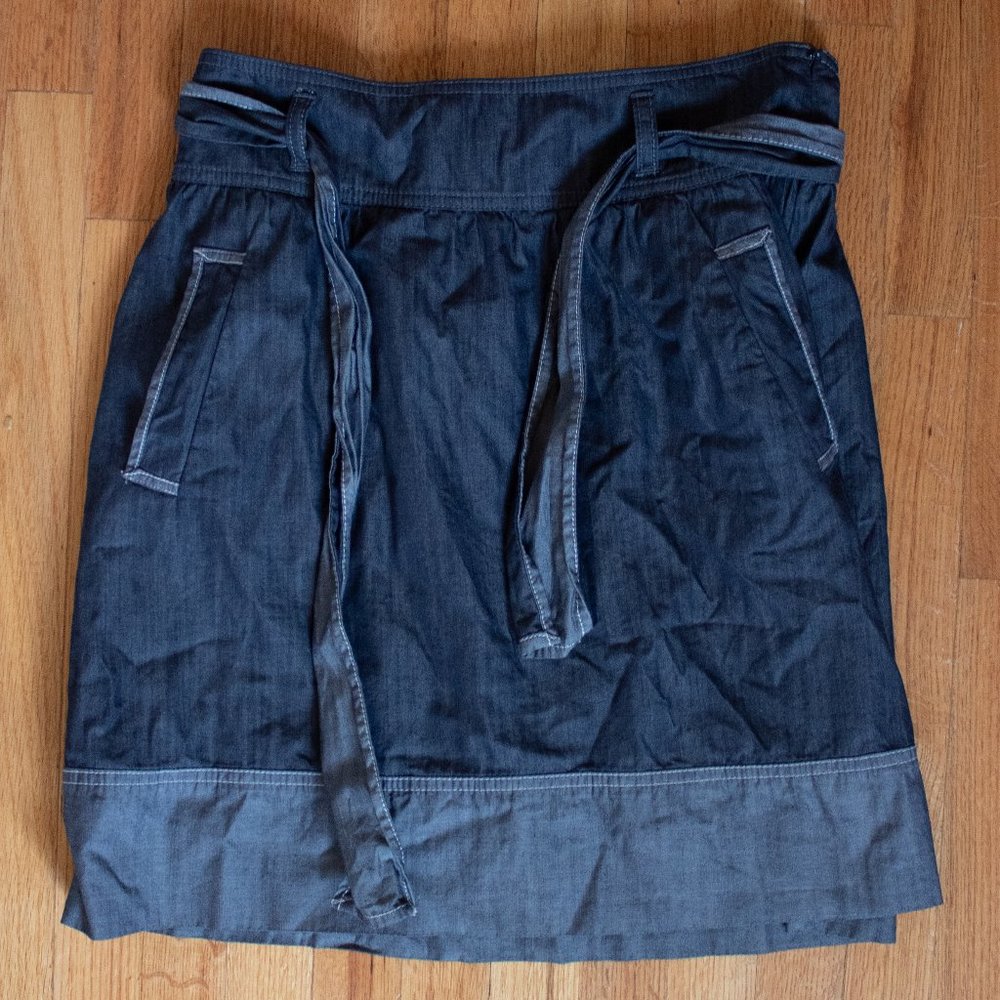 LOFT chambray skirt